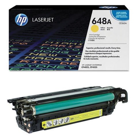Картридж лазерный HP (CE262A) ColorLaserJet CP4025/4525, №647A, желтый, оригинальный, ресурс 11000 страниц 361233 - фото 276100