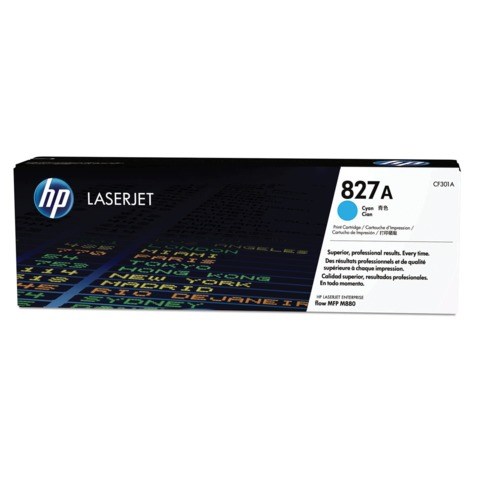 Картридж лазерный HP (CF301A) Color LaserJet M880, №827A, голубой, оригинальный, ресурс 32000 страниц 361462 - фото 276165