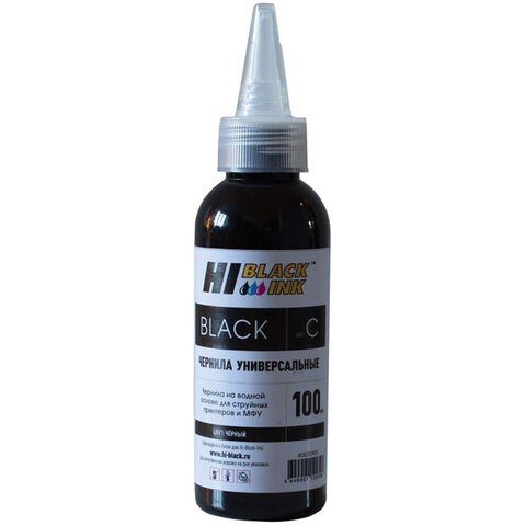 Чернила HI-BLACK для CANON (Тип C) универсальные, черные 0,1 л, водные, 150701038699 361529 - фото 276190