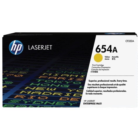 Картридж лазерный HP (CF332A) LaserJet M651n/M651dn/M651xh, №654A, желтый, оригинальный, ресурс 15000 страниц 361707 - фото 276229