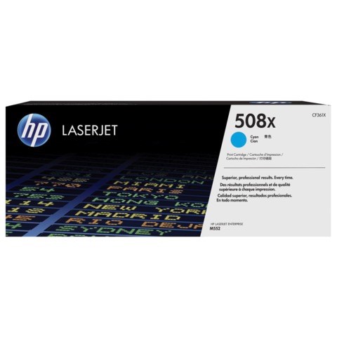 Картридж лазерный HP (CF361X) LaserJet Pro M552/M553, №508X, голубой, оригинальный, ресурс 9500 страниц 361715 - фото 276237