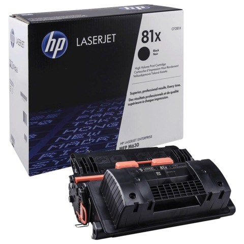 Картридж лазерный HP (CF281X) LaserJet M605/M606/M630, №81X, оригинальный, увеличенный ресурс 25000 страниц 361809 - фото 276295