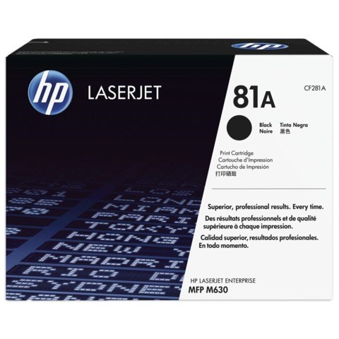 Картридж лазерный HP (CF281A) LaserJet M604n/M604dn/M605/M606/M630, №81A, оригинальный, ресурс 10500 страниц 361825 - фото 276297