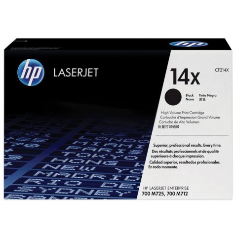 Картридж лазерный HP (CF214X) LaserJet M725dn/M725f/M712dn, №14X, оригинальный, увеличенный ресурс 17500 страниц 361826 - фото 276298