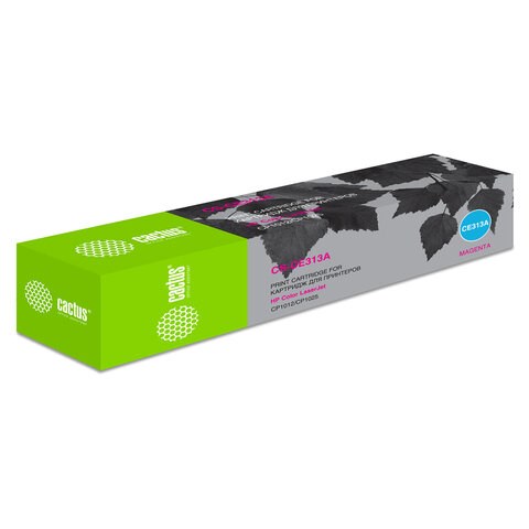 Картридж лазерный CACTUS (CS-CE313A) для HP ColorLaserJet CP1025/CP1025NW, пурпурный, ресурс 1000 страниц 362069 - фото 276458