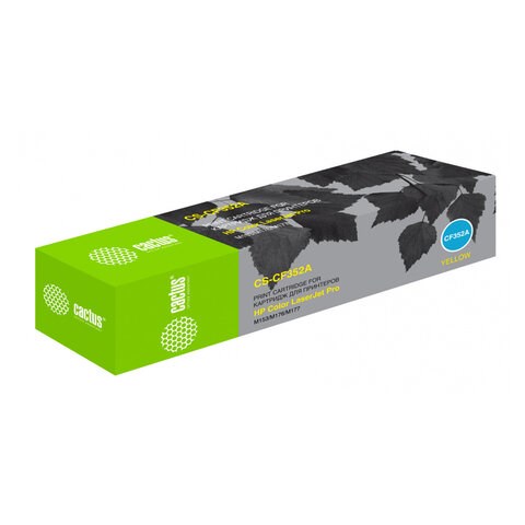 Картридж лазерный CACTUS (CS-CF352A) для HP CLJ M176n/M177fw, желтый, ресурс 1000 страниц 362072 - фото 276461