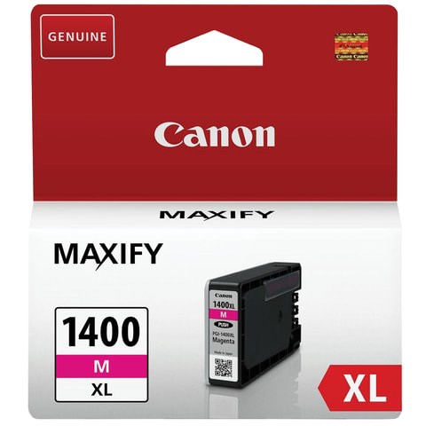 Картридж струйный CANON (PGI-1400XLМ) МВ2040/МВ2340, пурпурный, оригинальный, ресурс 900 стр., 9203B001 362106 - фото 276478