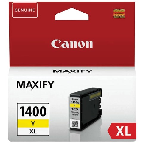 Картридж струйный CANON (PGI-1400XLY) МВ2040/МВ2340, желтый, оригинальный, ресурс 900 стр., 9204B001 362107 - фото 276479