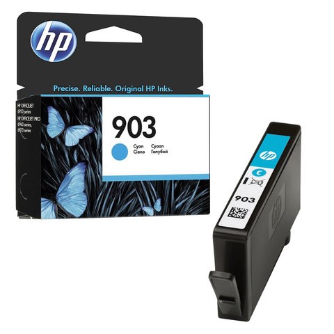 Картридж струйный HP (T6L87AE) OfficeJet 6950/6960/6970, №903, голубой, ресурс 315 стр., оригинальный 362333 - фото 276576