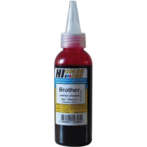Чернила HI-BLACK для BROTHER (Тип B) универсальные, пурпурные, 0,1 л, водные, 15070103861 362372 - фото 276605