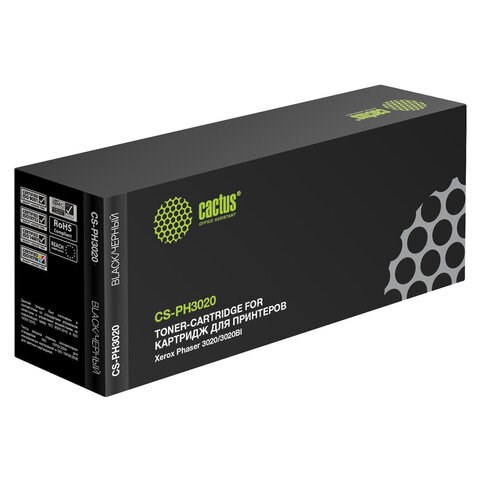 Картридж лазерный CACTUS (CS-PH3020) для XEROX Phaser 3020/WC3025, ресурс 1500 страниц 362580 - фото 276682
