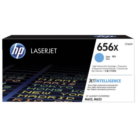 Картридж лазерный HP (CF461X) Color LJ M652dn/M653dn/M653x, №656X, голубой, ресурс 22000 стр, оригинальный 363165 - фото 277011