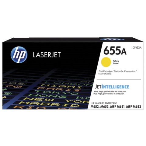 Картридж лазерный HP (CF452A) Color LJ M652dn/M653dn/M681dh, №655A, желтый, оригинальный, ресурс 10500 страниц 363170 - фото 277016