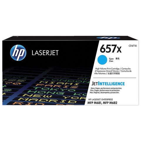 Картридж лазерный HP (CF471X) Color LJ M681dh/M681f/M682z, №657X, голубой, оригинальный, 23000 страниц 363173 - фото 277019