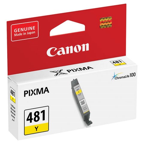 Картридж струйный CANON (CLI-481Y) для PIXMA TS704/TS6140, желтый, ресурс 257 страниц, оригинальный, 2100C001 363215 - фото 277052