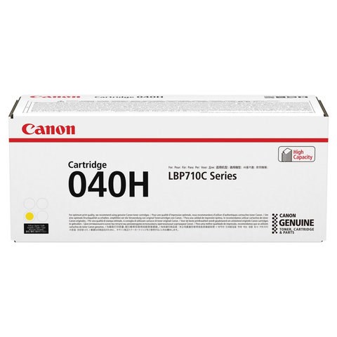 Картридж лазерный CANON (040H) i-SENSYS LBP710CX / 712CX, желтый, ресурс 10000 страниц, оригинальный, 0455C001 363239 - фото 277076