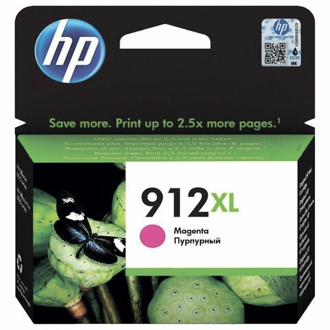 Картридж струйный HP (3YL82A) для HP OfficeJet Pro 8023, №912XL пурпурный, ресурс 825 страниц, оригинальный 363473 - фото 277284