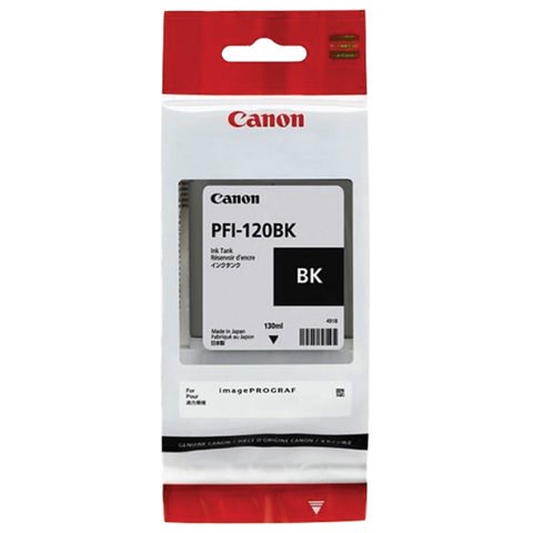 Картридж струйный CANON (PFI-120BK) для imagePROGRAF TM-200/205/300/305, черный, 130 мл, оригинальный, 2885C001 363493 - фото 277304