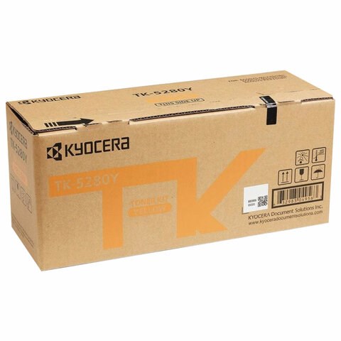 Тонер-картридж KYOCERA (TK-5280Y) M6235cidn/M6635cidn/P6235cdn, желтый, ресурс 11000 страниц, оригинальный, 1T02TWANL0 363661 - фото 277414
