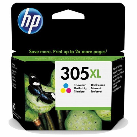 Картридж струйный HP (3YM63AE) DJ 2320/2720/4120, №305XL, трехцветный, оригинальный, ресурс 200 страниц 363783 - фото 277529