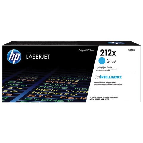 Картридж лазерный HP (W2121X) Color LaserJet M554/M555, №212X, голубой, оригинальный, ресурс 10 000 страниц 363856 - фото 277598