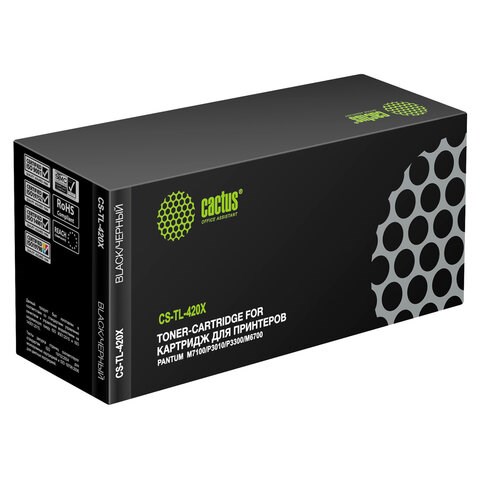 Картридж лазерный CACTUS (CS-TL-420X) для Pantum P3010D/P3010DW/P3300D/P3300DN/P3300DW, ресурс 6000 страниц 363864 - фото 277602