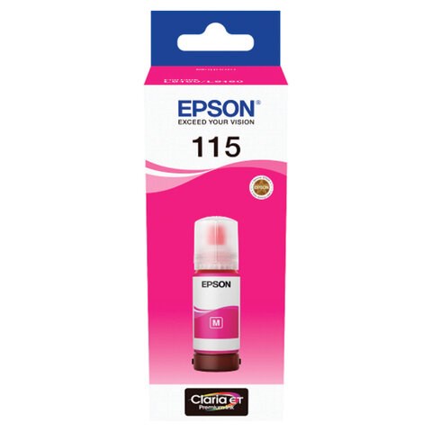 Чернила EPSON 115 (C13T07D34A) для СНПЧ L8160/L8180, пурпурные, объем 70 мл, ОРИГИНАЛЬНЫЕ 364021 - фото 277694