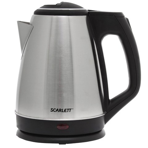 Чайник SCARLETT SC-EK21S25, 1,5 л, 1350 Вт, закрытый нагревательный элемент, сталь 452033 - фото 278815