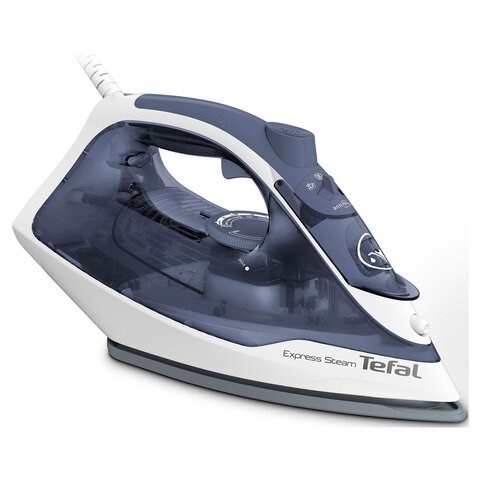 Утюг TEFAL FV2837E0, 2400 Вт, керамическое покрытие, самоочистка, синий 456501 - фото 279233