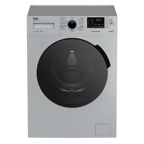 Стиральная машина BEKO RSPE78612S, 1200 об/мин, 7 кг, фронтальная загрузка, 15 программ, пар, серебристая, 7322710002 457167 - фото 279441