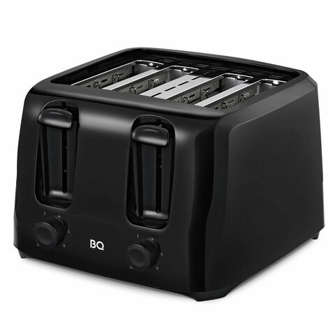 Тостер BQ (БИ-КЬЮ) T4001, 1400 Вт, 4 тоста, 6 режимов, пластик, черный, 86197957 457541 - фото 279563