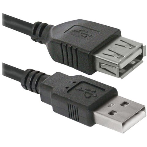 Кабель USB 2.0 AM-AF DEFENDER USB02-06, 1,8м, удлинитель USB-порта, 87456 511524 - фото 279747