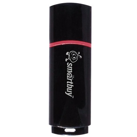 Флеш-диск 16 GB, SMARTBUY Crown, USB 2.0, черный, SB16GBCRW-K 512189 - фото 279787