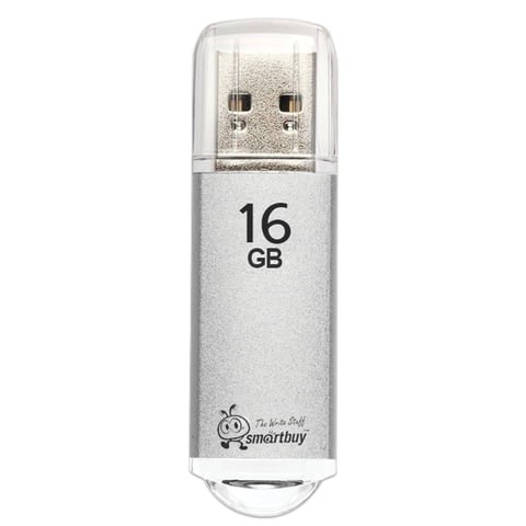 Флеш-диск 16 GB, SMARTBUY V-Cut, USB 2.0, металлический корпус, серебристый, SB16GBVC-S 512196 - фото 279792