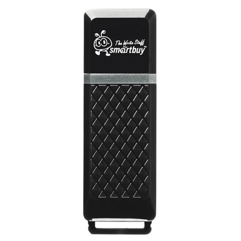 Флеш-диск 8 GB, SMARTBUY Quartz, USB 2.0, черный, SB8GBQZ-K 512766 - фото 279837