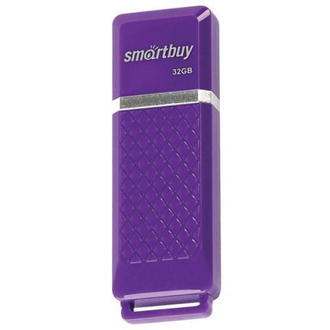 Флеш-диск 32 GB, SMARTBUY Quartz, USB 2.0, фиолетовый, SB32GBQZ-V 512787 - фото 279846