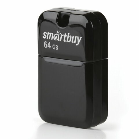 Флеш-диск 64 GB, SMARTBUY Art, USB 2.0, черный, SB64GBAK 513611 - фото 279942