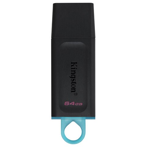 Флеш-диск 64 GB KINGSTON DataTraveler Exodia, разъем USB 3.2, черный/бирюзовый, DTX/64GB 513638 - фото 279948