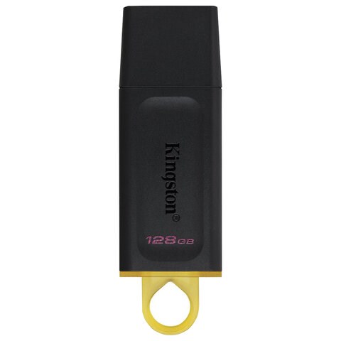 Флеш-диск 128 GB KINGSTON DataTraveler Exodia, разъем USB 3.2, черный/желтый, DTX/128GB 513639 - фото 279949