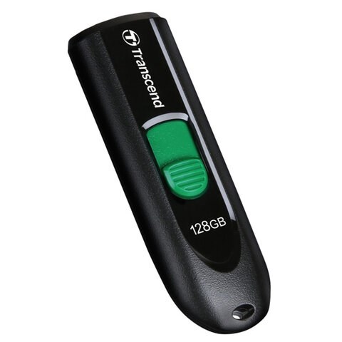 Флеш-диск 128 GB TRANSCEND JetFlash 790C, разъем USB Type-С, черный/зеленый, TS128GJF790C 513650 - фото 279952