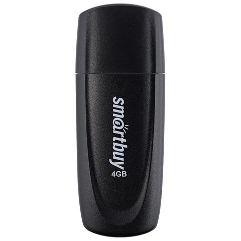 Флеш-диск 4 GB SMARTBUY Scout USB 2.0, черный, SB004GB2SCK 513756 - фото 279994