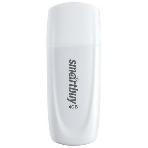 Флеш-диск 4 GB SMARTBUY Scout, USB 2.0, белый, SB004GB2SCW 513757 - фото 279995