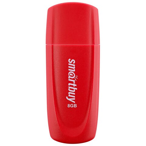 Флеш-диск 8 GB SMARTBUY Scout USB 2.0, красный, SB008GB2SCR 513760 - фото 279998