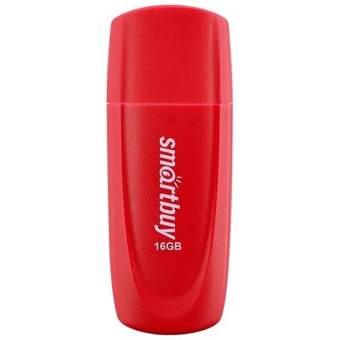 Флеш-диск 16 GB SMARTBUY Scout USB 2.0, красный, SB016GB2SCR 513764 - фото 280001