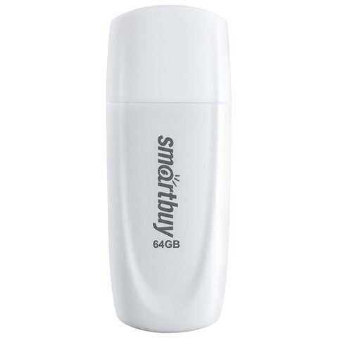 Флеш-диск 64 GB SMARTBUY Scout USB 2.0, белый, SB064GB2SCW 513771 - фото 280008
