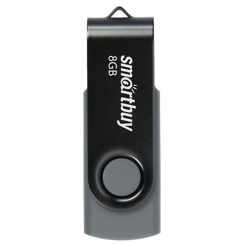 Флеш-диск 8 GB SMARTBUY Twist USB 2.0, черный, SB008GB2TWK 513905 - фото 280052