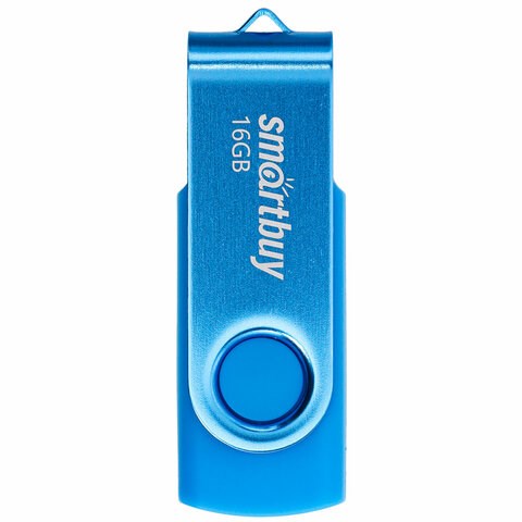 Флеш-диск 16 GB SMARTBUY Twist USB 2.0, синий, SB016GB2TWB 513906 - фото 280053