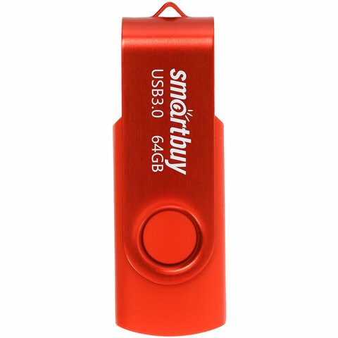 Флеш-диск 64 GB SMARTBUY Twist USB 3.0, красный, SB064GB3TWR 513913 - фото 280060