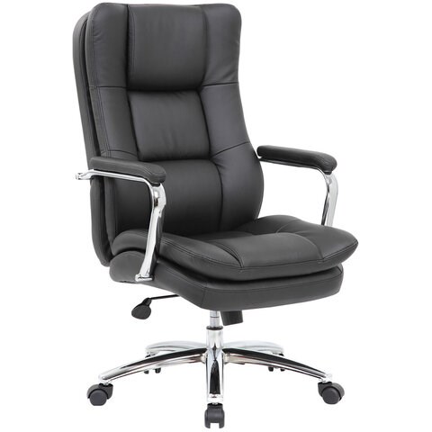 Кресло офисное BRABIX PREMIUM Amadeus EX-507, экокожа, хром, черное, 530879 530879 - фото 280271
