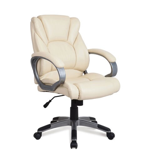 Кресло офисное BRABIX "Eldorado EX-504", экокожа, бежевое, 531167 531167 - фото 280362